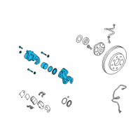 OEM 2011 Hyundai Azera CALIPER Kit-Front Brake, LH Diagram - 58180-3LA00