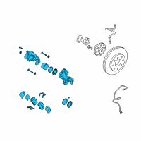 OEM Kia Amanti Front Brake Assembly, Right Diagram - 581303L100