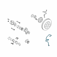 OEM 2008 Hyundai Azera Sensor-Abs Front Wheel , RH Diagram - 59830-3K000