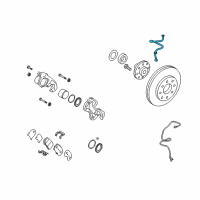 OEM 2010 Hyundai Azera Hose Assembly-Brake, LH Diagram - 58731-3L001