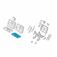 OEM 2011 Ford Expedition Seat Cushion Pad Diagram - 7L1Z-7863841-A
