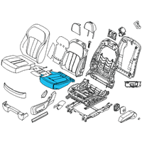 OEM 2021 BMW X7 FOAM ELEMENT, COMFORT SEAT Diagram - 52-20-9-484-505