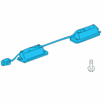 OEM 2019 Lexus LC500 Lens & Body, License Diagram - 81271-60450