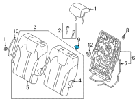 OEM 2022 Kia Sorento Pad U Diagram - 89346S9000WK