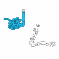 OEM 2009 Chrysler Aspen Power Steering Pump Diagram - 5186001AH
