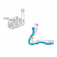 OEM Chrysler Aspen Power Steering Hose Diagram - 52122244AE