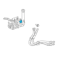 OEM 2009 Dodge Durango Hose-Power Steering Pressure And Return Diagram - 68029230AB