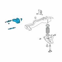 OEM 2000 Chevrolet S10 Upper Control Arm Diagram - 19416899