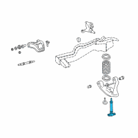 OEM 2005 Chevrolet Blazer Front Shock Absorber Assembly Diagram - 15056363