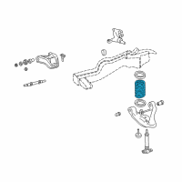 OEM 2003 Chevrolet S10 Front Spring Diagram - 15058957