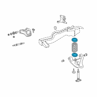 OEM 2004 Chevrolet S10 Spring Lower Insulator Diagram - 15989709