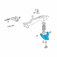 OEM 2003 Chevrolet Blazer Lower Control Arm Diagram - 15003923