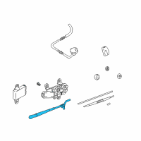 OEM 2003 Hyundai Santa Fe Rear Wiper Arm Assembly Diagram - 98810-26000