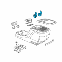 OEM 2016 Dodge Charger Receiver-Floor Console Diagram - 5108052AA