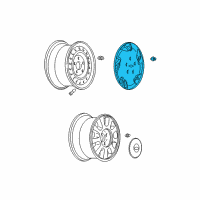 OEM 2004 Chevrolet Classic Wheel Cover Diagram - 9593496