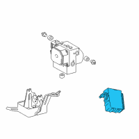 OEM 2003 Toyota MR2 Spyder Computer Assy, Skid Control Diagram - 89540-17160