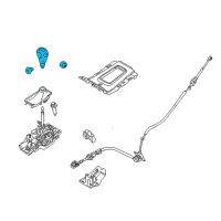 OEM 2012 Lincoln MKX Shift Knob Diagram - CA1Z-7213-AB