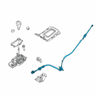 OEM 2013 Ford Edge Shift Control Cable Diagram - CT4Z-7E395-C