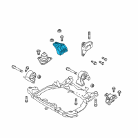 OEM Kia Forte Koup Engine Mounting Support Bracket Diagram - 218151M100