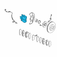 OEM Honda CR-V Caliper Sub-Assembly, Left Front Diagram - 45019-S9A-A02