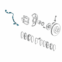 OEM 2002 Honda CR-V Sensor Assembly, Right Front Diagram - 57450-S9A-013