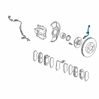 OEM Honda CR-V Hose Set, Left Front Brake Diagram - 01465-S9A-000