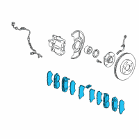 OEM 2009 Honda Element Pad Set (Ad57-15") Diagram - 45022-SCV-A01