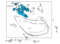 OEM 2020 Toyota Yaris Harness Diagram - 81555-WB001