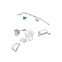 OEM Saturn Aura Front Impact Sensor Diagram - 15141554