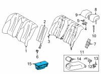 OEM 2021 Toyota Mirai Seat Switch Diagram - 84660-62030