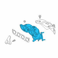 OEM Hyundai Exhaust Manifold Catalytic Assembly Diagram - 28510-2ESB0