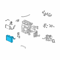 OEM 2002 Honda Civic Evaporator Assembly Diagram - 80211-S6D-G12