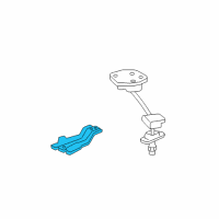 OEM 2011 Acura ZDX Bracket, Spare Tire Diagram - 65746-STX-A00ZZ