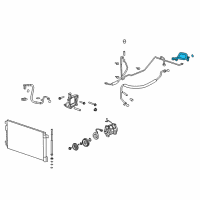 OEM Saturn Outlook Rear Suction Hose Diagram - 20821216