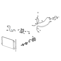 OEM Chevrolet AC Tube Valve Diagram - 52458184