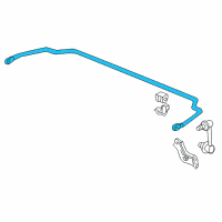 OEM 2002 Acura TL Spring, Rear Stabilizer Diagram - 52300-S0K-A01