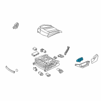 OEM Hyundai SWTICH Assembly-Memory Power Seat, LH Diagram - 88990-B1020-SG2