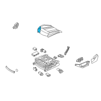 OEM 2015 Hyundai Genesis Pad Assembly-Front Seat Cushion Driver Diagram - 88150-B1000