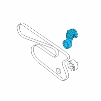 OEM 2013 BMW M3 Mechanical Belt Tensioner Diagram - 11-28-8-624-196