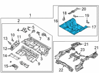 OEM Hyundai Sonata Panel Assembly-Rear Floor, RR Diagram - 65513-L5000