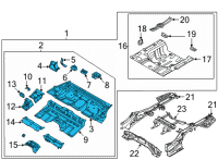 OEM 2022 Hyundai Sonata PNL Assembly-RR Floor FRT Complete Diagram - 65520-L5010