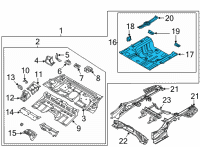 OEM Hyundai Sonata PNL Assembly-RR Floor RR Complete Diagram - 65530-L5000