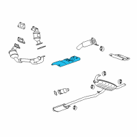 OEM 2010 Cadillac SRX Heat Shield Diagram - 20907416