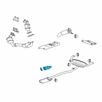 OEM 2011 Cadillac SRX Catalytic Converter Diagram - 20772457