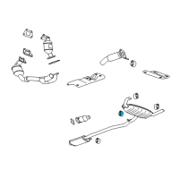 OEM 2006 Saturn Vue Bushing Asm, Exhaust Pipe Hanger Diagram - 22736722