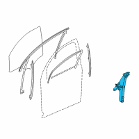 OEM 2005 Saturn Vue Window Regulator Diagram - 15142954