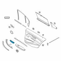 OEM 2013 BMW ActiveHybrid 3 Interior Door Handle Diagram - 51-41-7-279-341