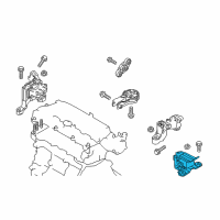 OEM 2019 Toyota Yaris Mount Diagram - 12372-WB001