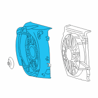 OEM 2004 Jeep Liberty SHROUD-Fan Diagram - 52080127AA