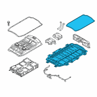OEM 2016 Kia Soul EV Panel Assembly-Battery Pack Diagram - 37590E4000